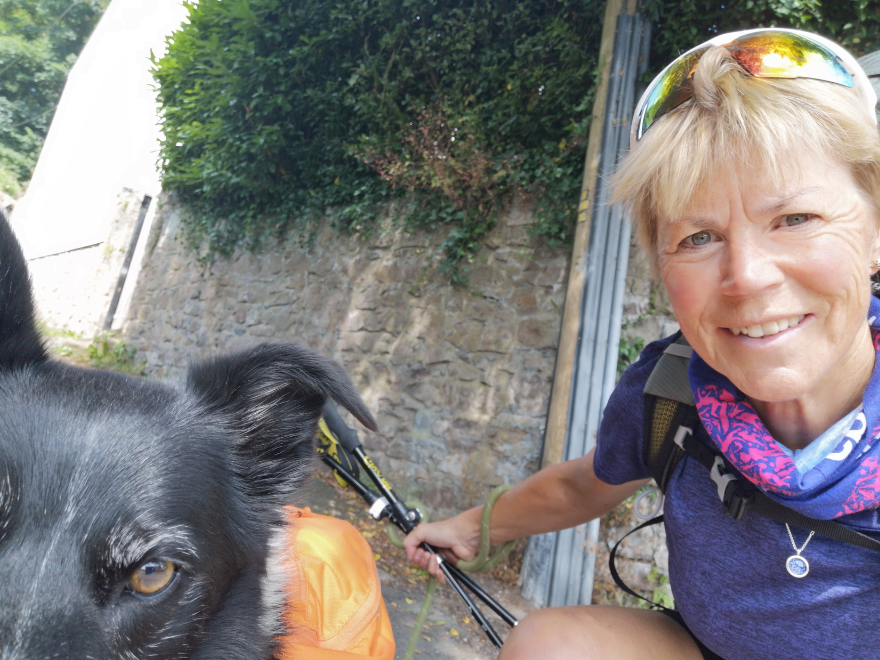 Image of Polly with her dog